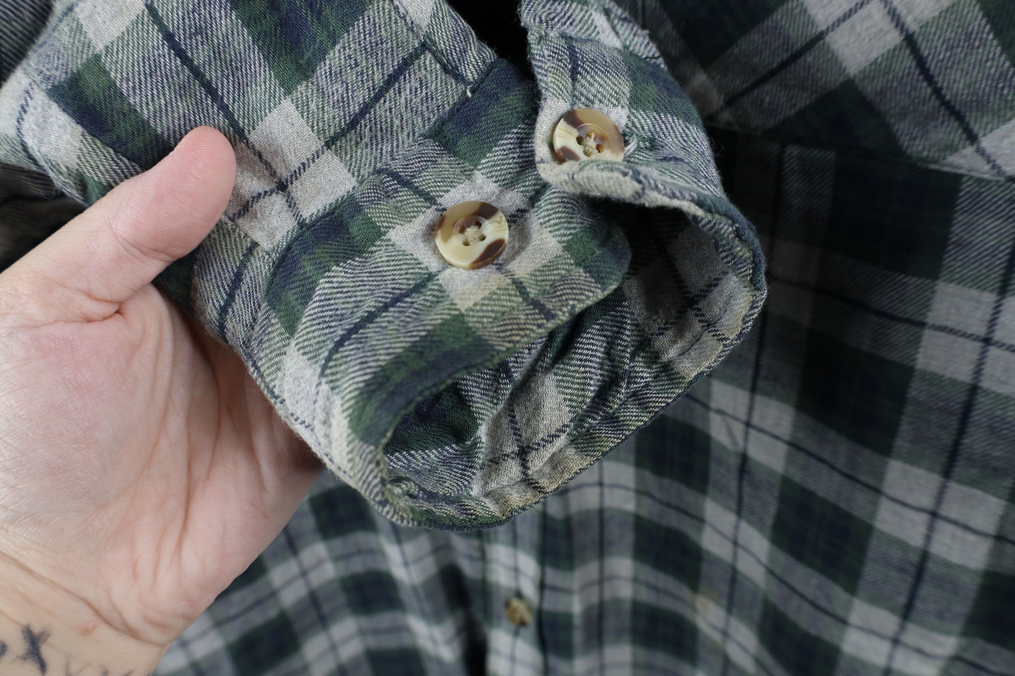 Vintage Vintage 90s Streetwear Flannel Shirt Jacket Jac Shirt Size US L / EU 52-54 / 3 - 7 Thumbnail