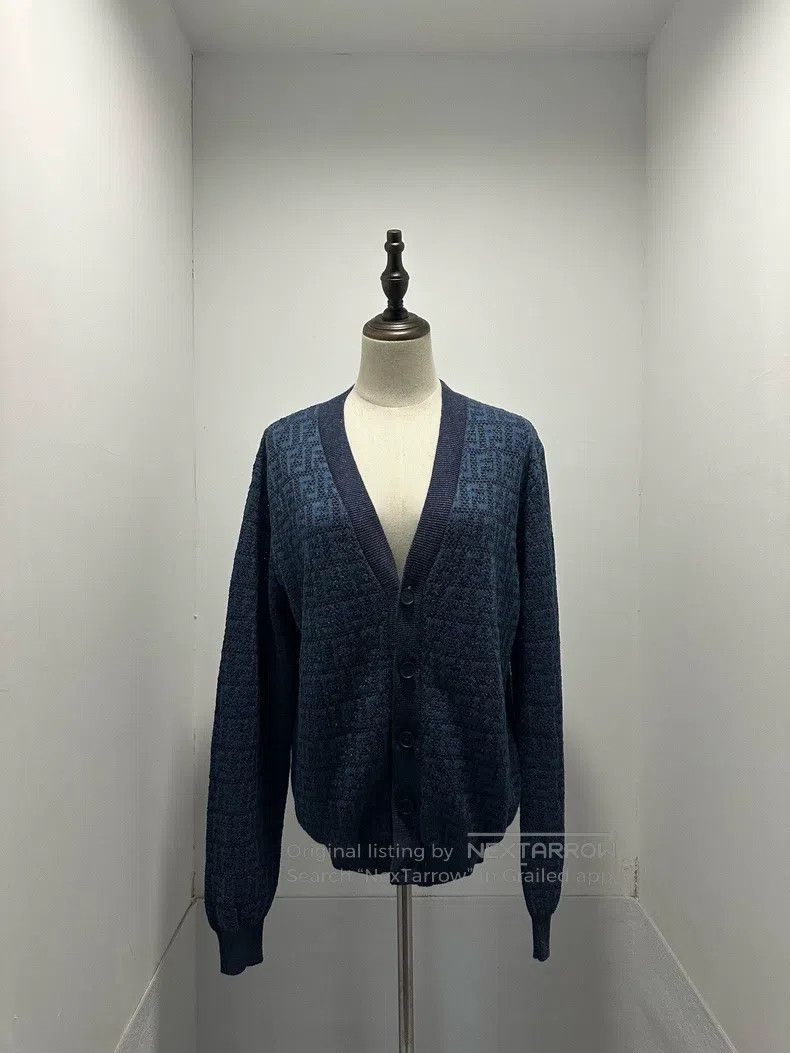 Fendi Fendi FF Cut-Out Printed Knit Cardigan Size US S / EU 44-46 / 1 - 1 Thumbnail