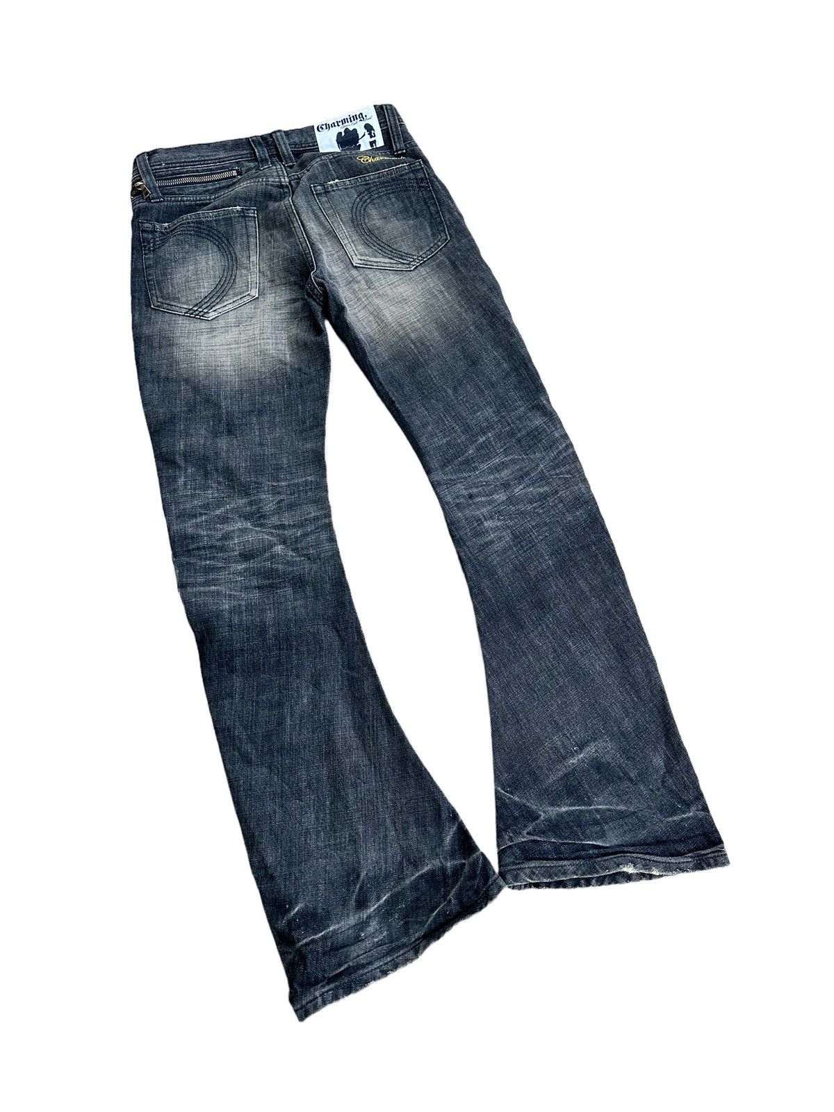 Japanese Brand Rare JAPANESE BRAND Ultra Wide Opium Style Flare Jeans Size US 30 / EU 46 - 2 Thumbnail