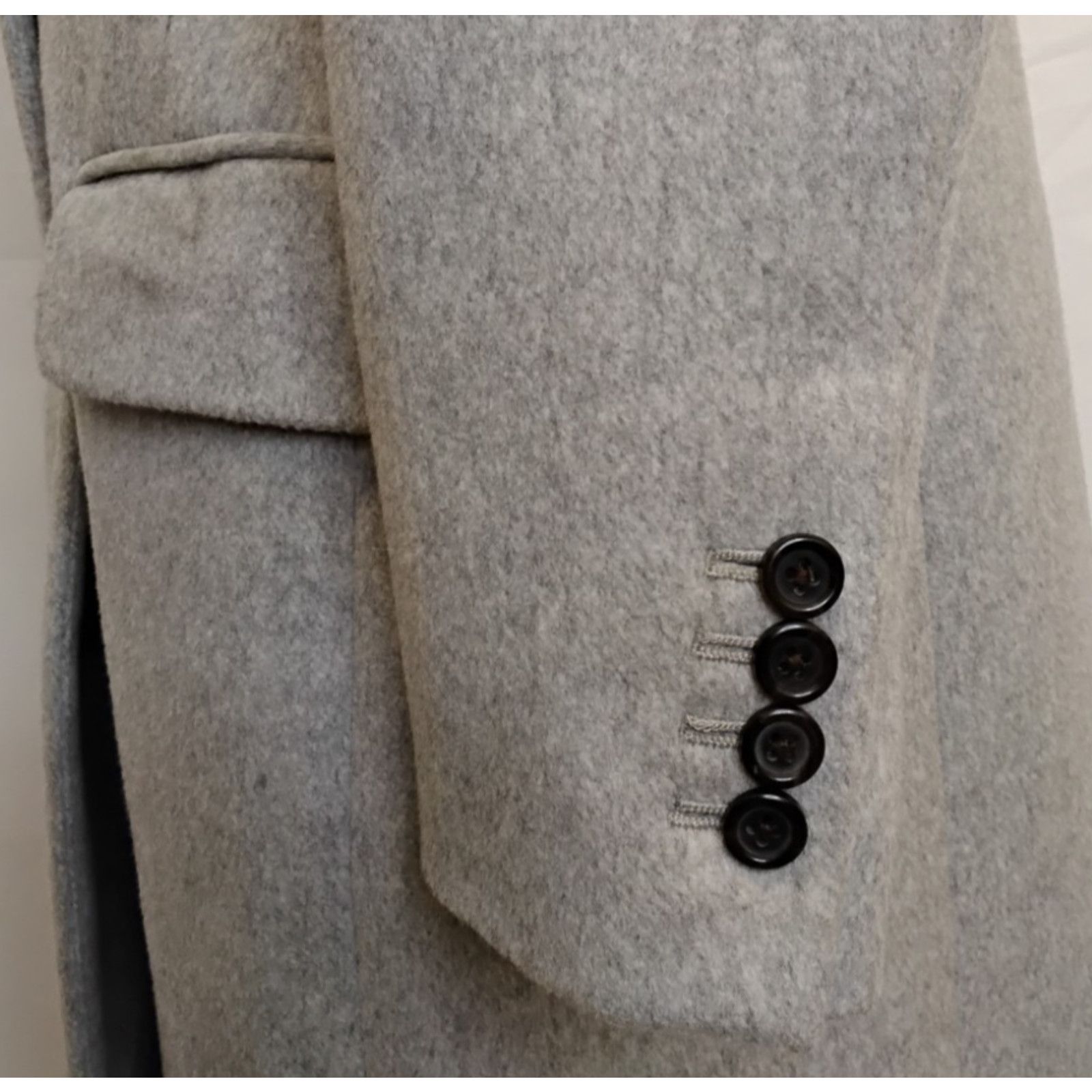 J.Crew J. Crew Wool Pea Coat By Nello Gori Women's 6 Gray Wool Size M / US 6-8 / IT 42-44 - 7 Thumbnail