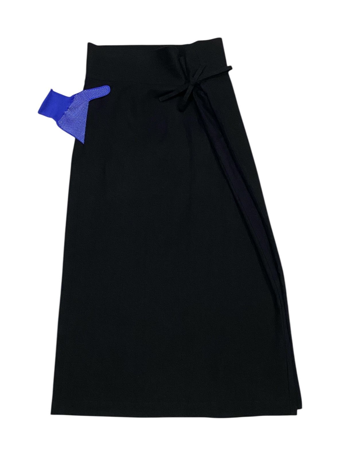 Comme des Garcons × Tricot Comme des Garcons × Vintage Tricot Comme Des Garçons AD1998 Cotton Midi Wrap Skirts Size 30" / US 8 / IT 44 - 2 Thumbnail