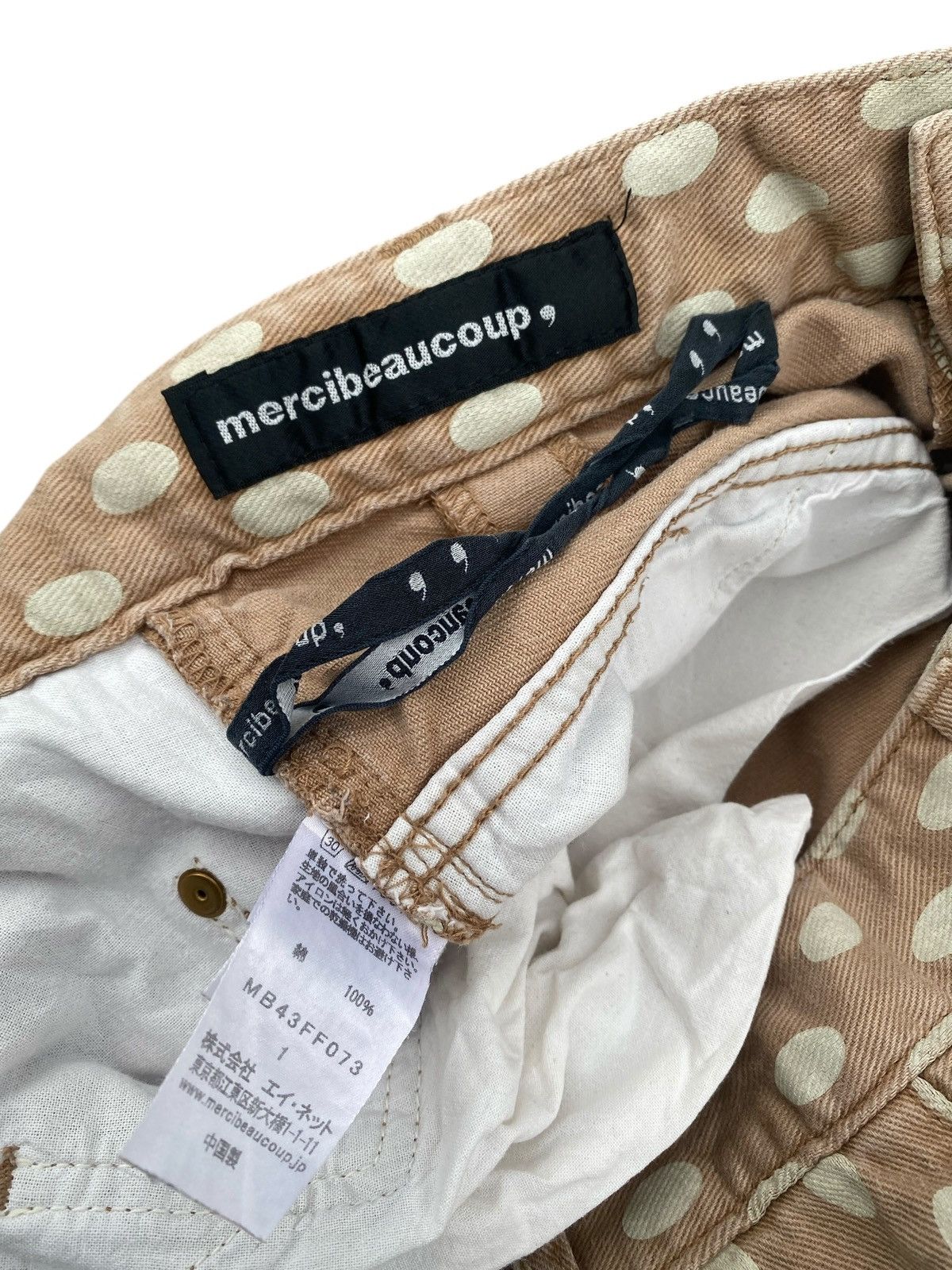 Issey Miyake MERCIBEAUCOUP Polka Dot Double Face Jeans Size US 30 / EU 46 - 9 Thumbnail