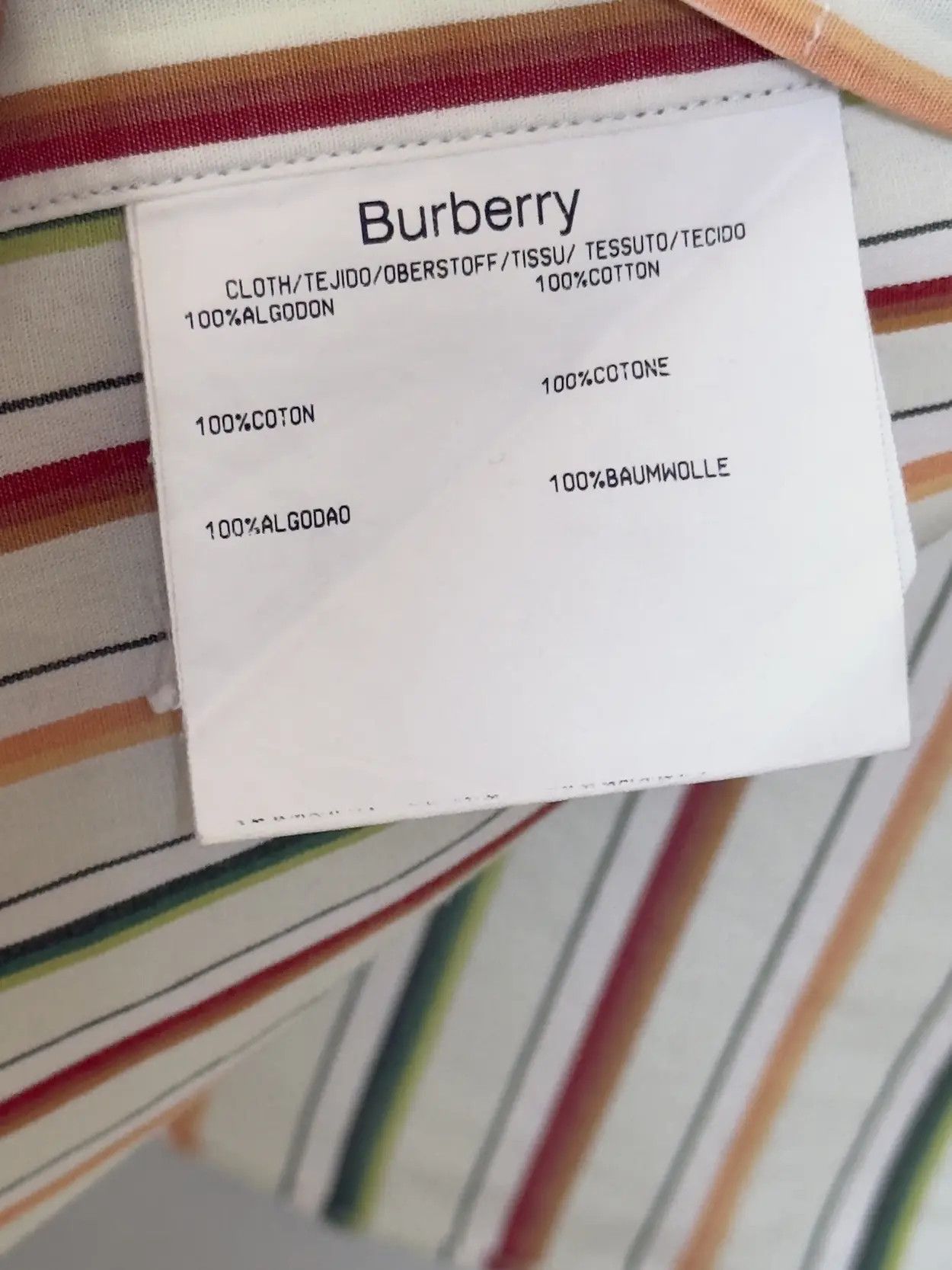 Burberry 🔥 Burberry striped shirt cotton xl summer tshirt Size US XL / EU 56 / 4 - 9 Thumbnail