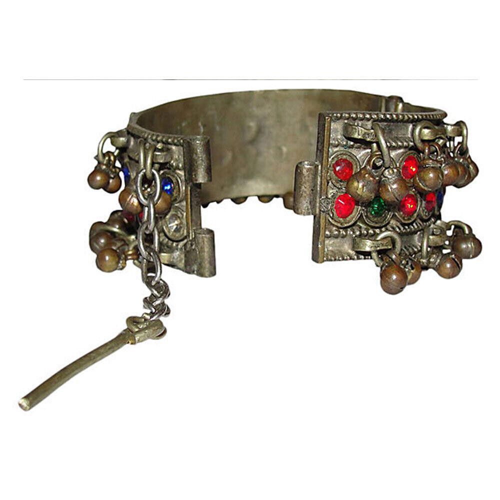 Designer Afghani Hinge Glass Bell Bangle Size ONE SIZE - 3 Thumbnail