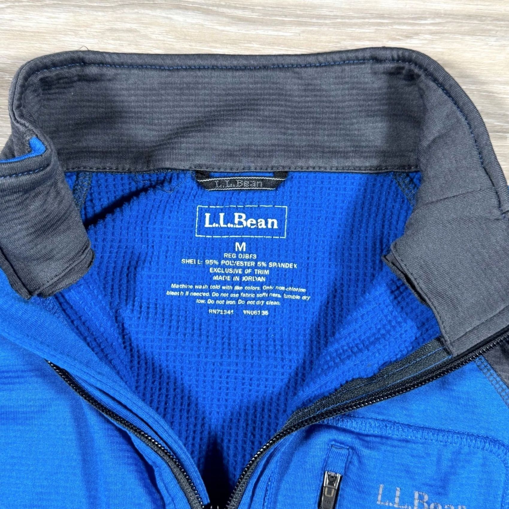 Vintage LL Bean Blue Quarter Zip Pullover Jacket Long Sleeve Chest Pocket Size Medium Men Size US M / EU 48-50 / 2 - 3 Thumbnail