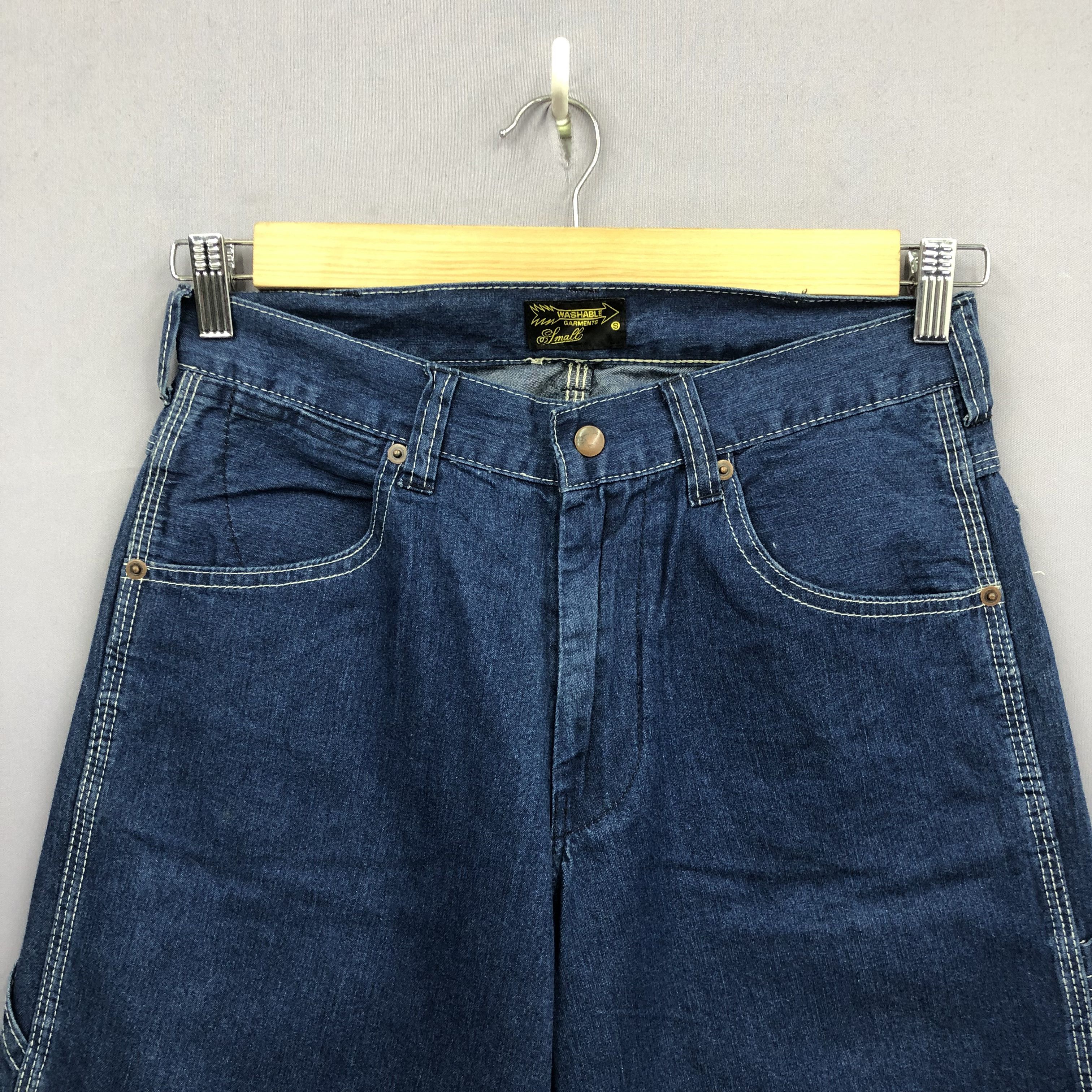 HyperDenim 90s Japanese Carpenter Baggy Jeans Skater Multipocket Denim Size US 30 / EU 46 - 6 Thumbnail