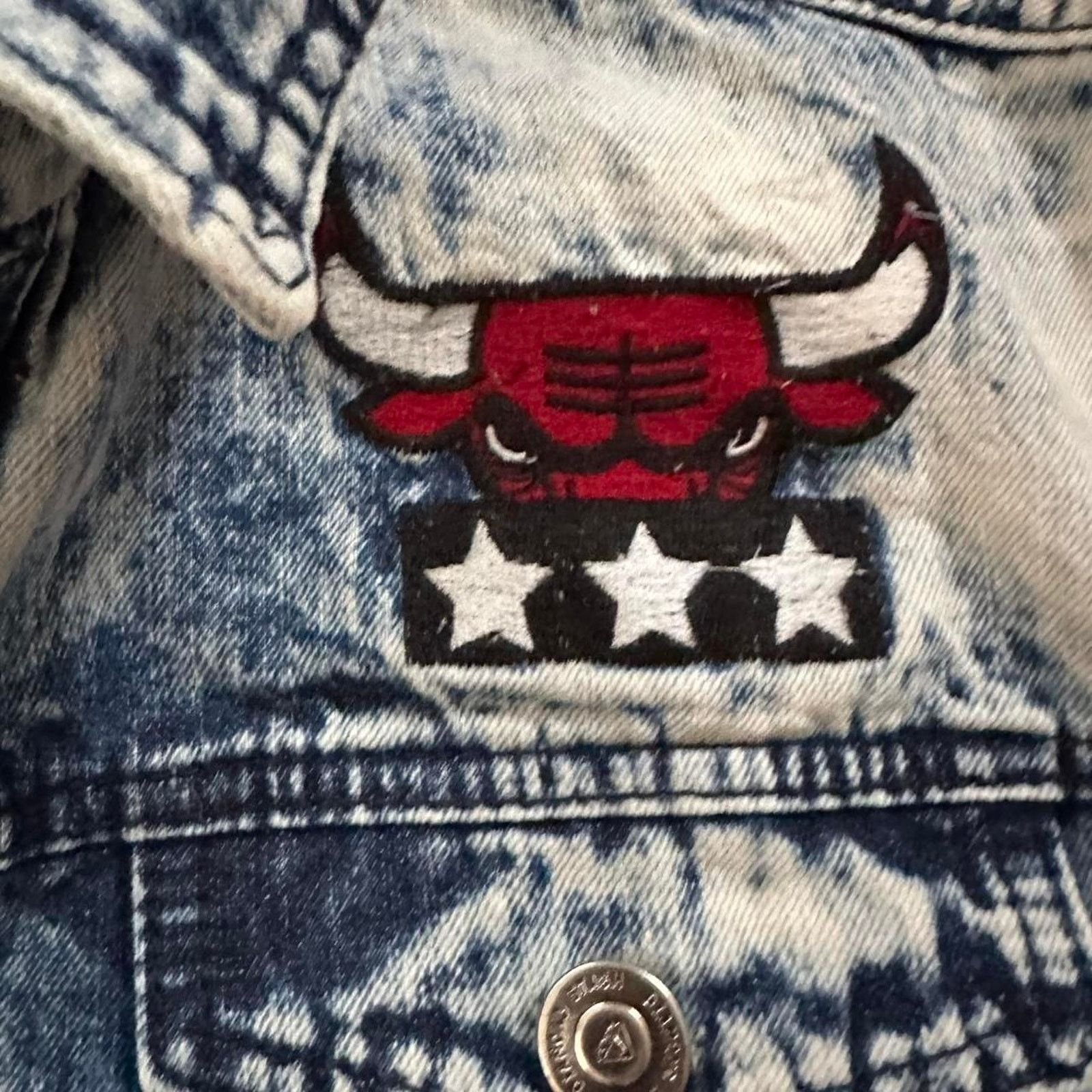 NBA Diamond Stash Chicago Bulls NBA Denim Acid Wash Vest 23 XL Size US XL / EU 56 / 4 - 8 Thumbnail