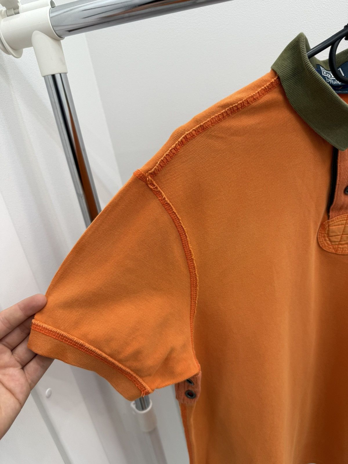 Polo Ralph Lauren Vintage Polo Ralph Lauren Big Pony Orange Polos Size US L / EU 52-54 / 3 - 3 Thumbnail