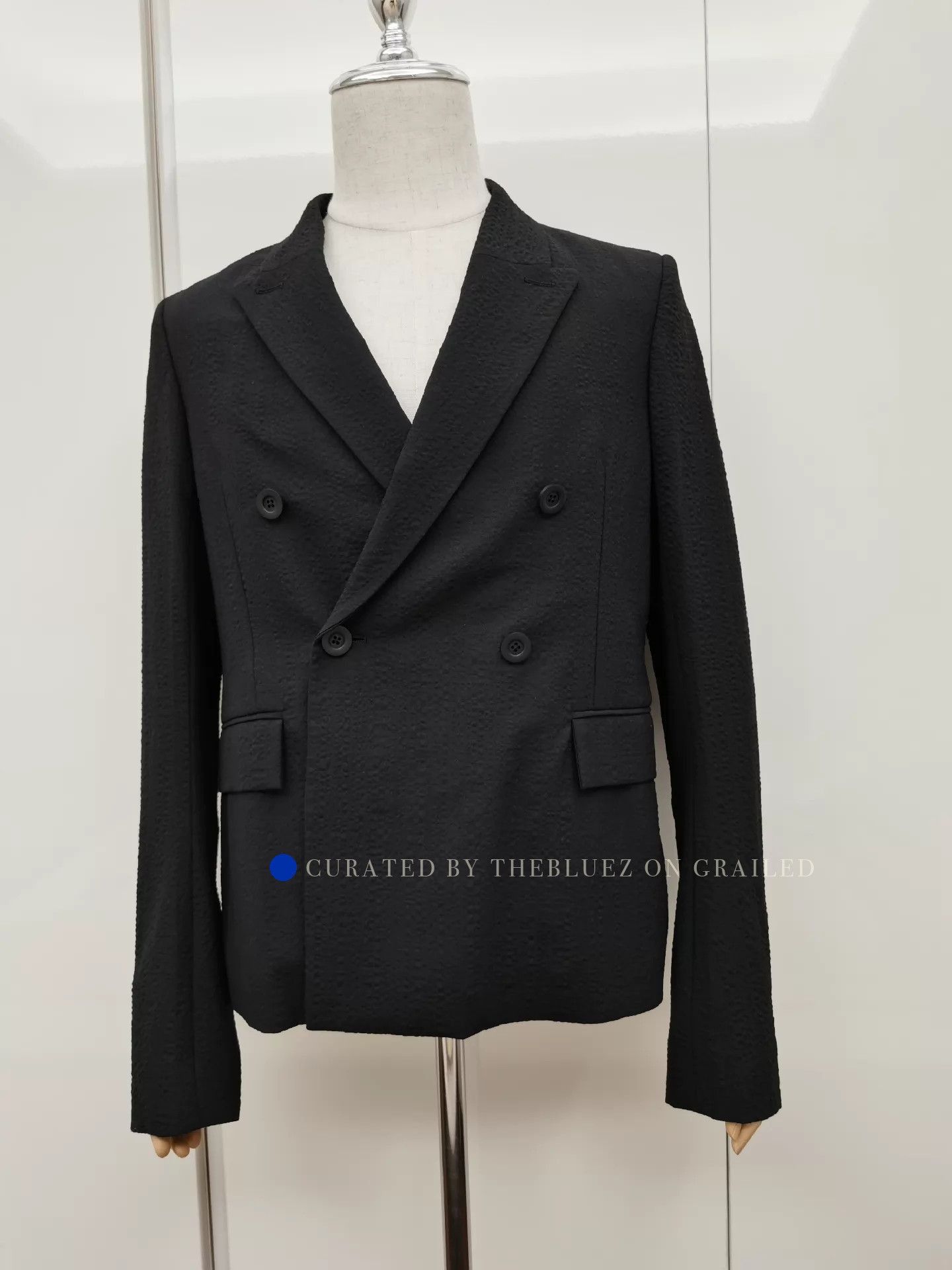 Rick Owens Sleek Short Double Breasted Blazer Size US M / EU 48-50 / 2 - 1 Thumbnail