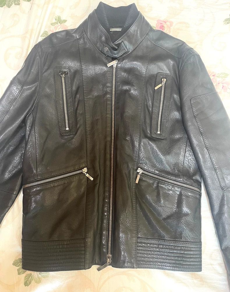 Versace Versace Men's casual jacket leather jacket Size US M / EU 48-50 / 2 - 2 Thumbnail