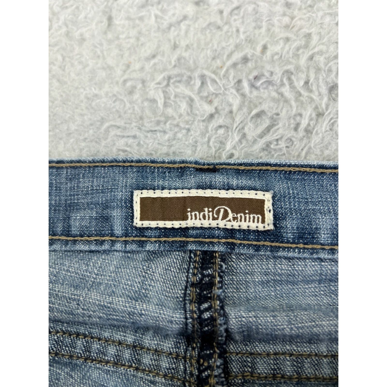 Vintage Shyanne Jeans Womens 29 Blue Denim Flared Low Rise Distressed 29x30 Pants Regular Jeans Womens Boys Girls Mens Size 29" - 6 Thumbnail