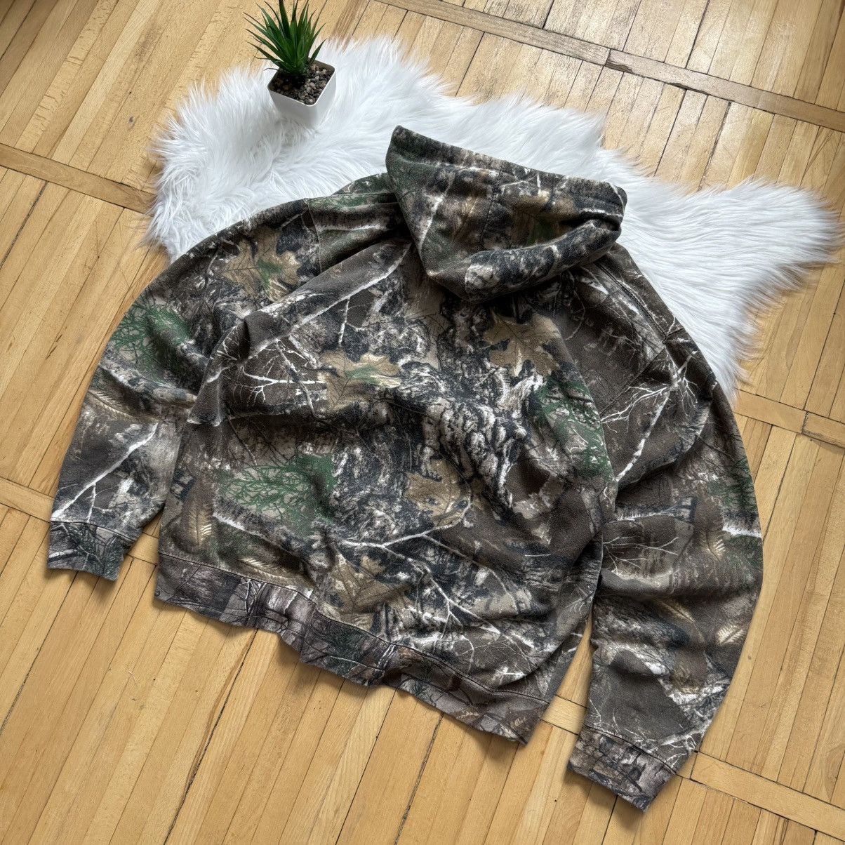 Realtree 📌 Vintage Realtree Camo All Over Print Boxy Hoodie Size US XL / EU 56 / 4 - 10 Thumbnail