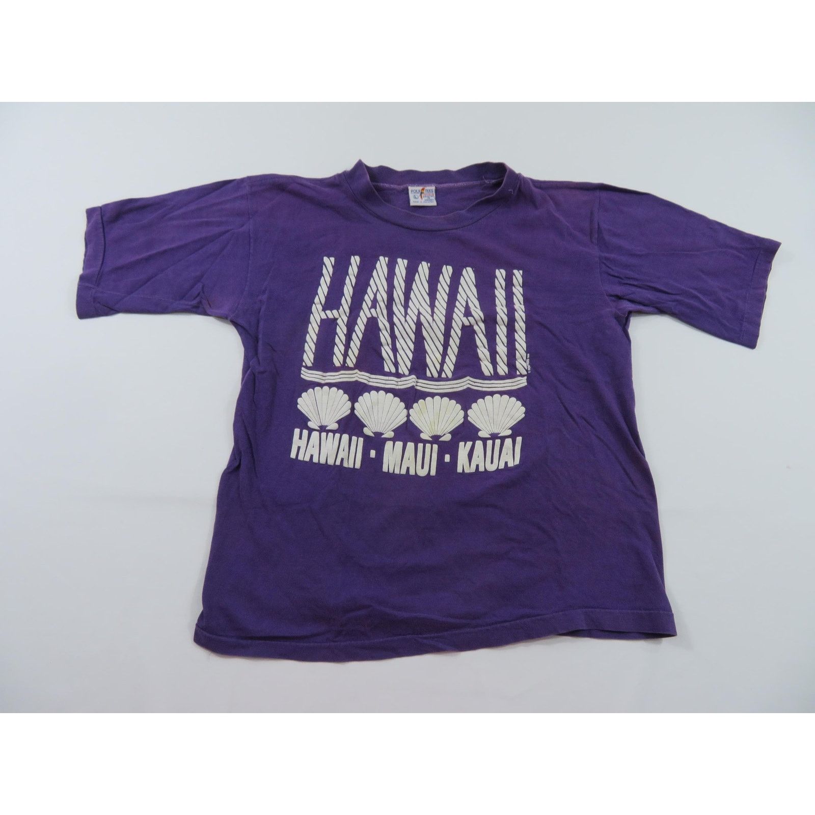 Other Maui Hawaii Sea Shell T-shirt, Poly Tees, Purple Sz M 1980s Size US M / EU 48-50 / 2 - 1 Thumbnail