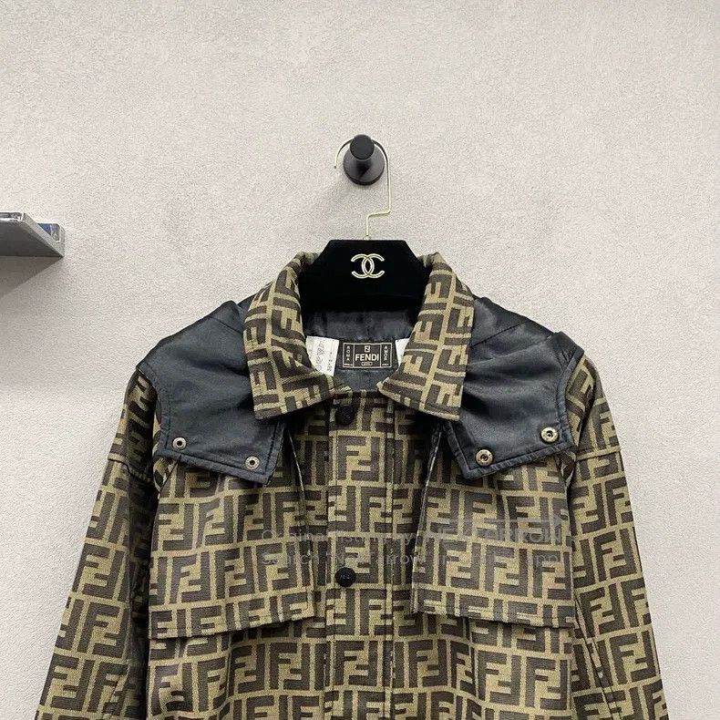 Fendi Fendi Monogrammed Jacquard Multi-pocket Jacket Size S / US 4 / IT 40 - 4 Thumbnail
