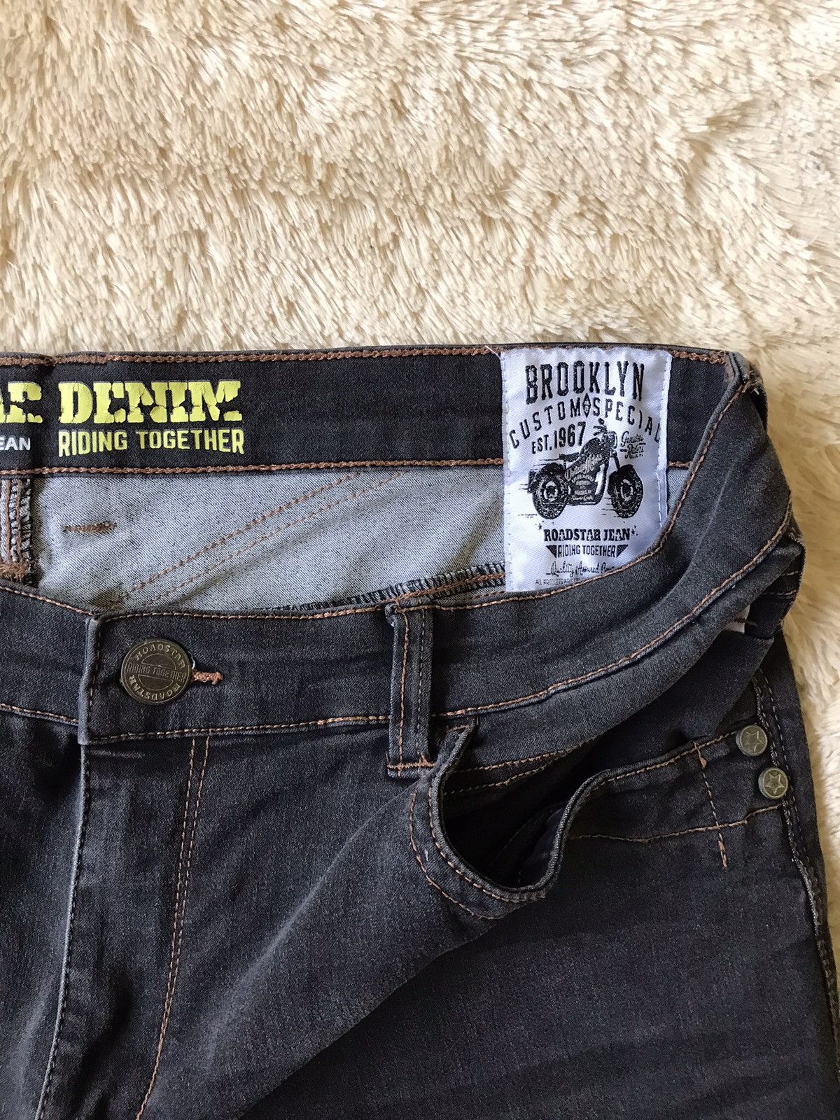Brooklyn Projects × Japanese Brand × Vintage Brooklyn Denim Custome 1967 ROADSTAR Riding Together Size US 36 / EU 52 - 5 Thumbnail