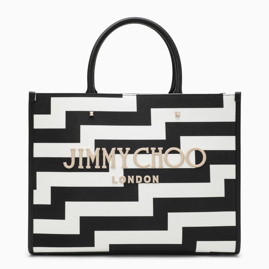 Jimmy Choo o1d2blof0824 Size: OS / Tote Bags in Black & White Size ONE SIZE - 1 Thumbnail