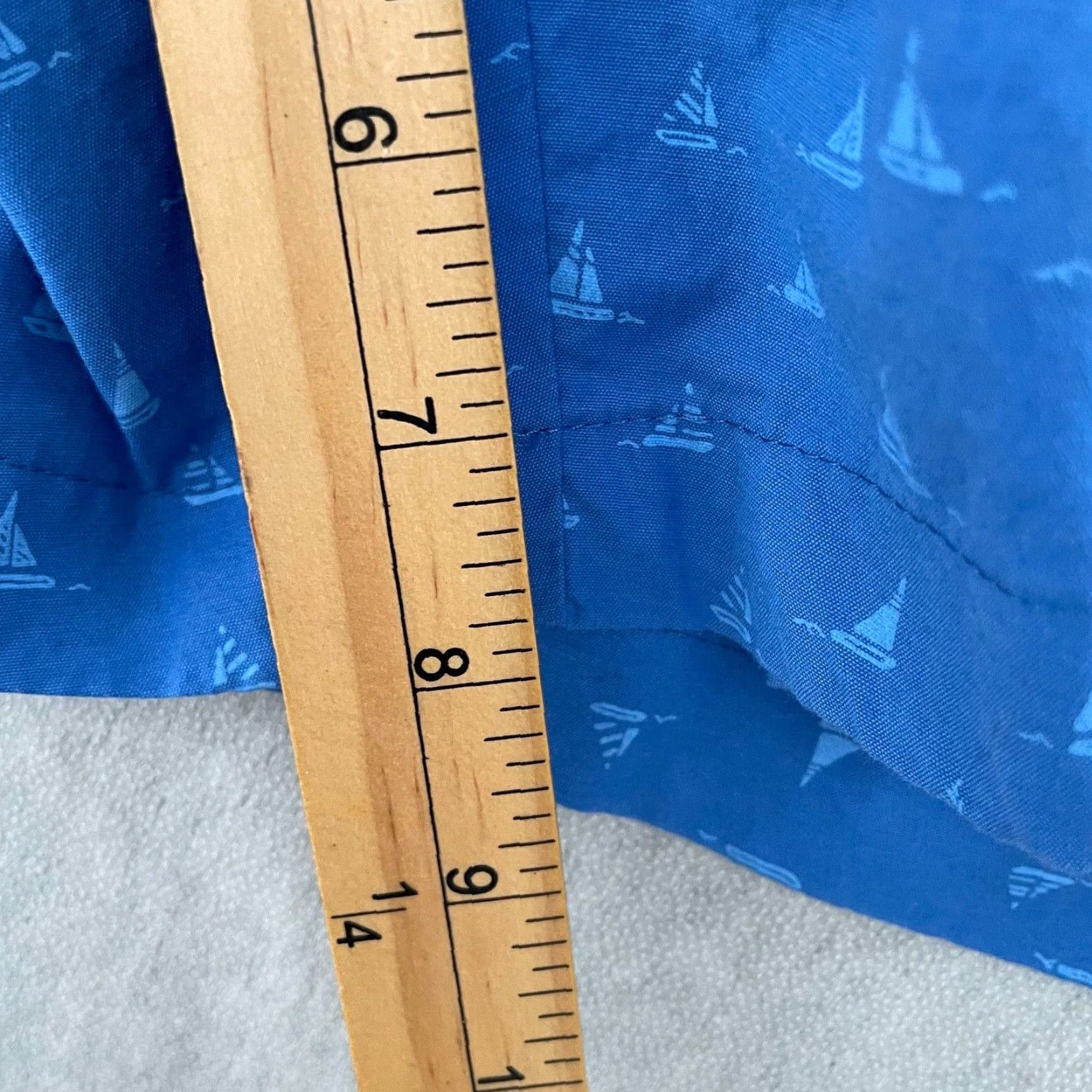 Peter Millar VINTAGE Peter Millar Shorts Men 38 Chino All Over Print Sailboat Logo Golf Casual Blue Size 38 Size US 38 / EU 54 - 7 Thumbnail
