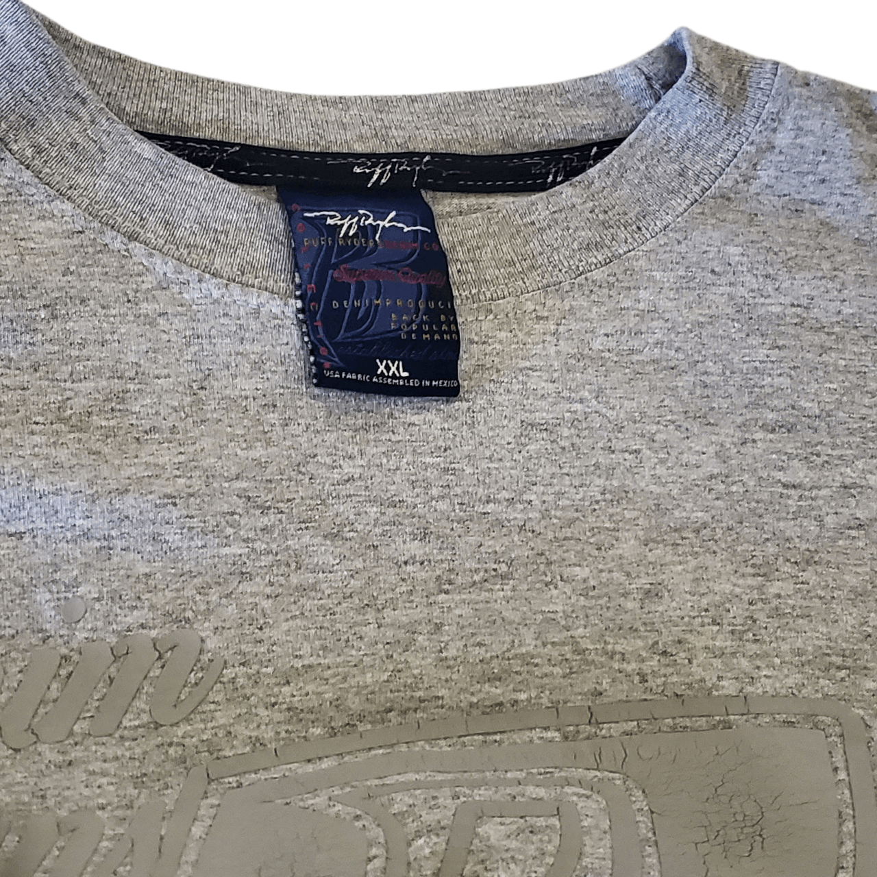 Vintage Y2K Ruff Ryders Denim Jeans Monochrome T-Shirt Size US XXL / EU 58 / 5 - 3 Thumbnail