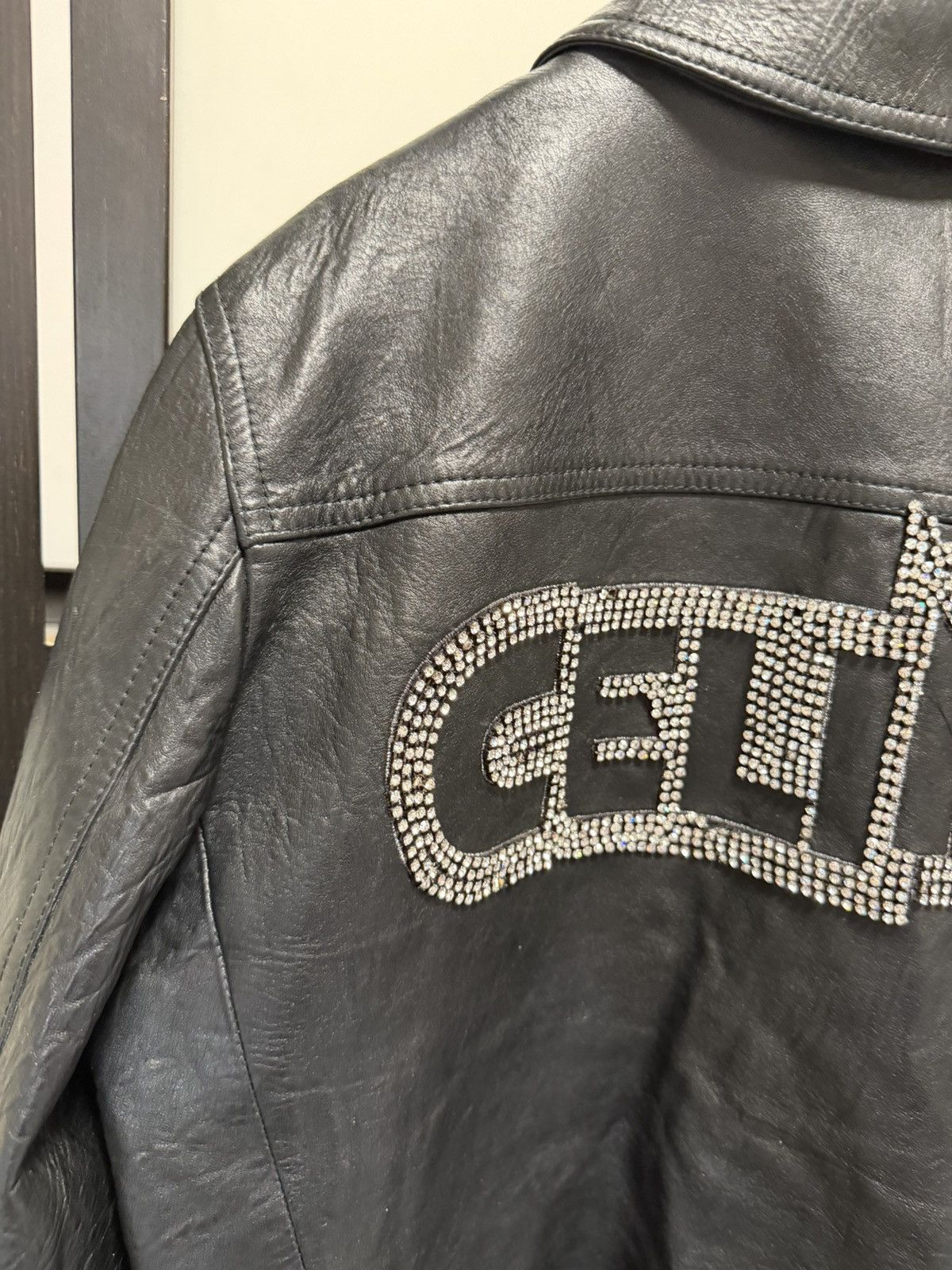 Celine UNRELEASED - SS24 Crystal Logo Lamb Blouson Size US S / EU 44-46 / 1 - 16 Thumbnail