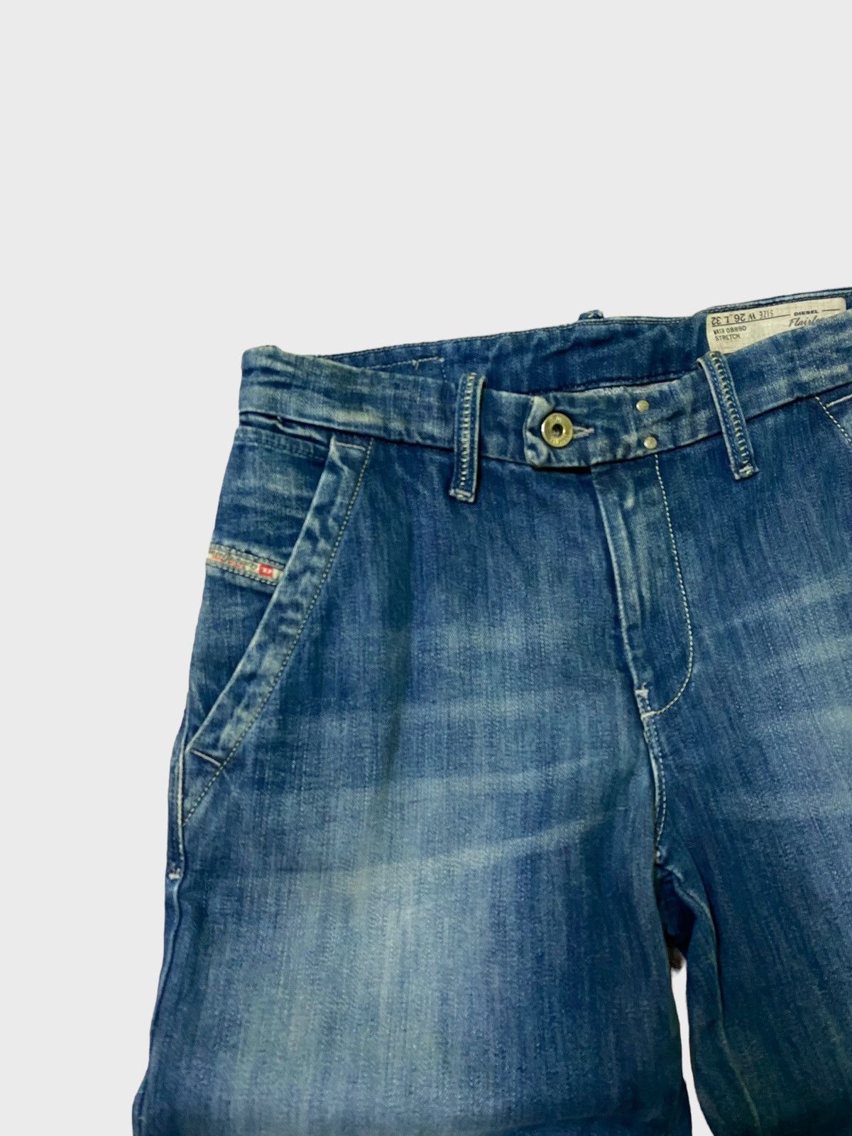 Diesel Flared Balenciaga Style Diesel Washed Wide legs Jeans 90s Size US 27 - 4 Thumbnail