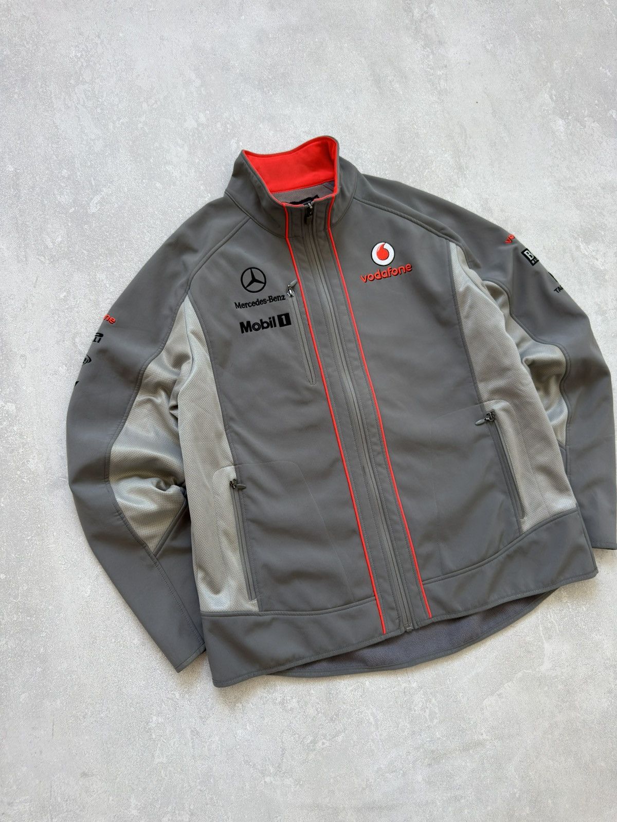 Mercedes-Benz Vodafone Mercedes Benz McLaren Soft Shell F1 Racing Jacket Size US XXL / EU 58 / 5 - 3 Thumbnail