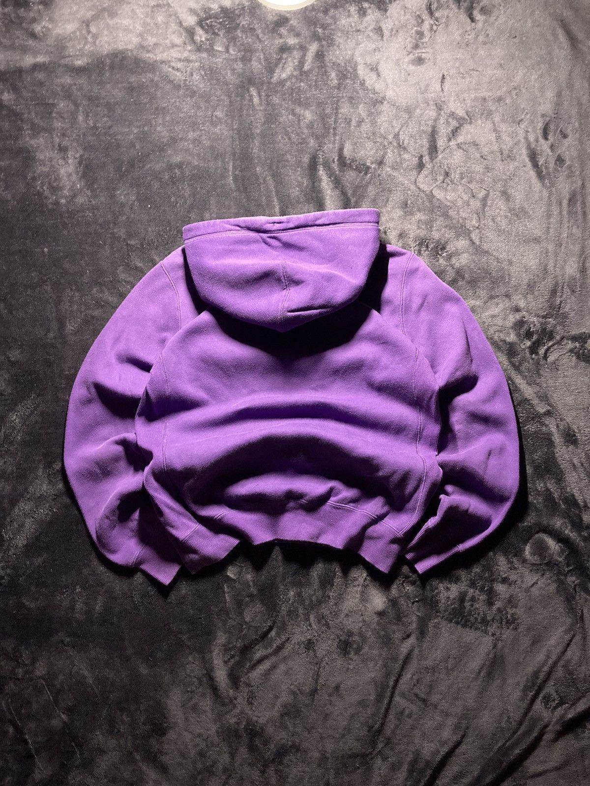 Nike × Vintage ⛩️Vintage Nike Purple Corner Swoosh Hoodie Mini Logo SunFaded Size US S / EU 44-46 / 1 - 2 Thumbnail