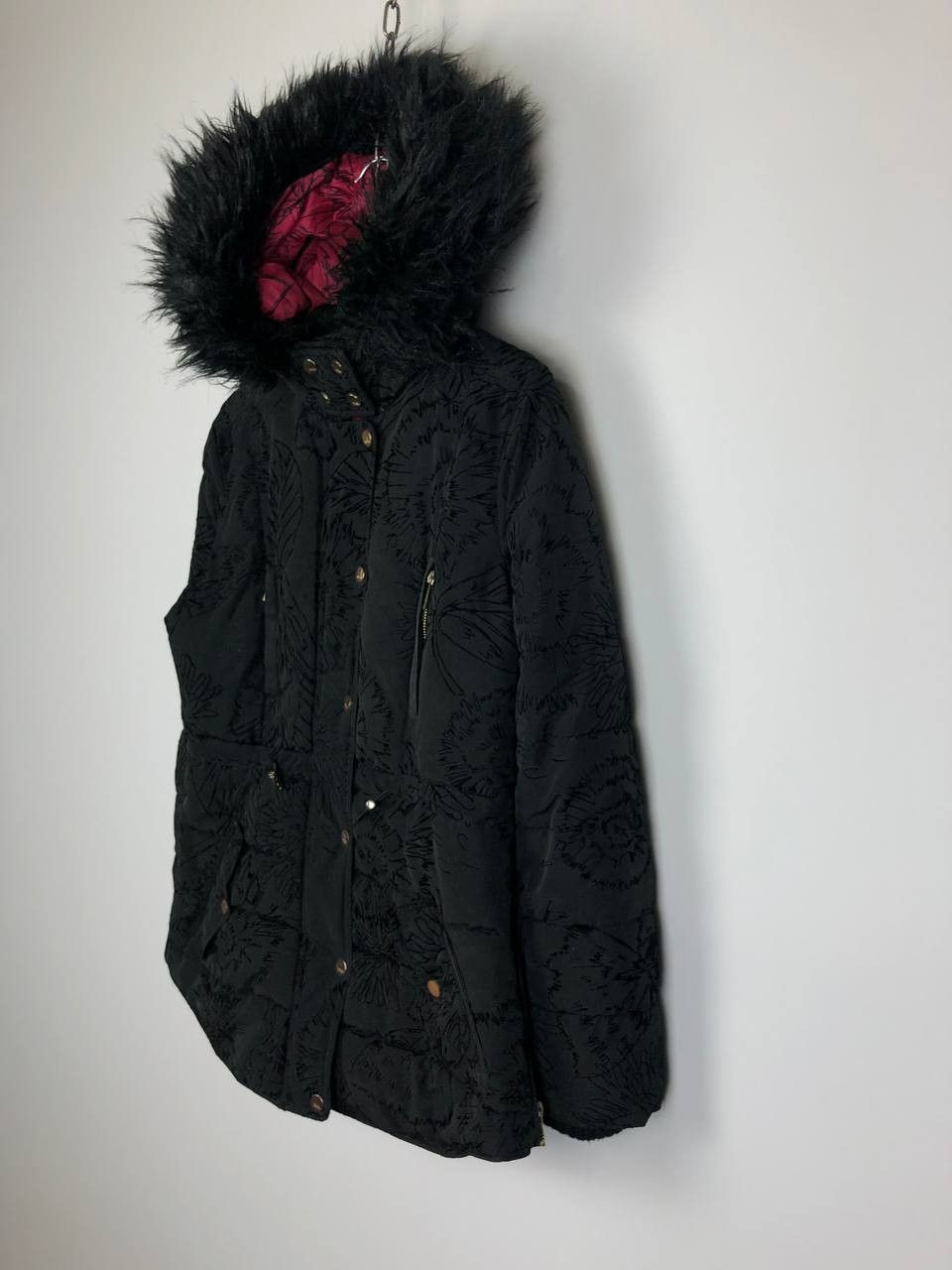 Desigual Women Desigual Jacket Breathable Black Full Zip EU38 Size S / US 4 / IT 40 - 5 Thumbnail
