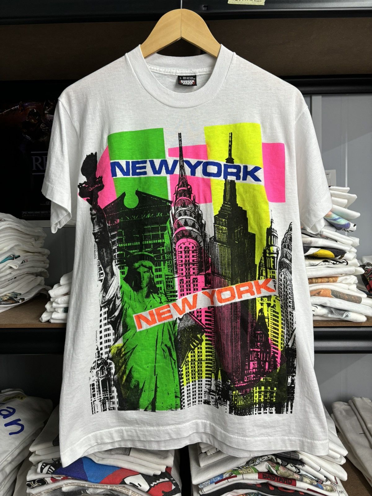 Vintage VERY RARE! Vintage 90’s Art New York Fifth Column Size US L / EU 52-54 / 3 - 2 Thumbnail