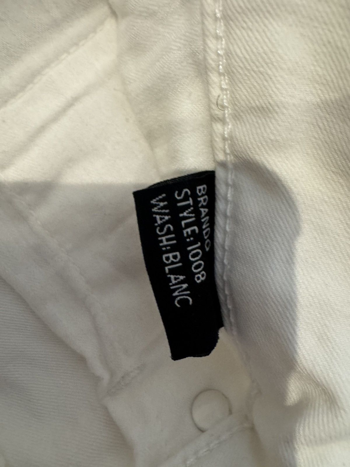 MONFRERE Monfrère Slim Fit White Jeans 33 Size US 33 - 8 Thumbnail