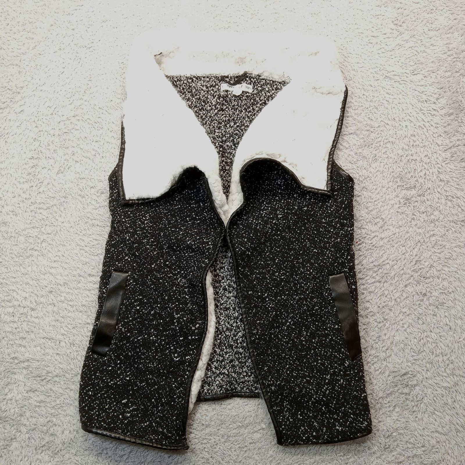 & Other Stories Emma & Posh Faux Vest S Women's Black Pockets Size S / US 4 / IT 40 - 1 Thumbnail