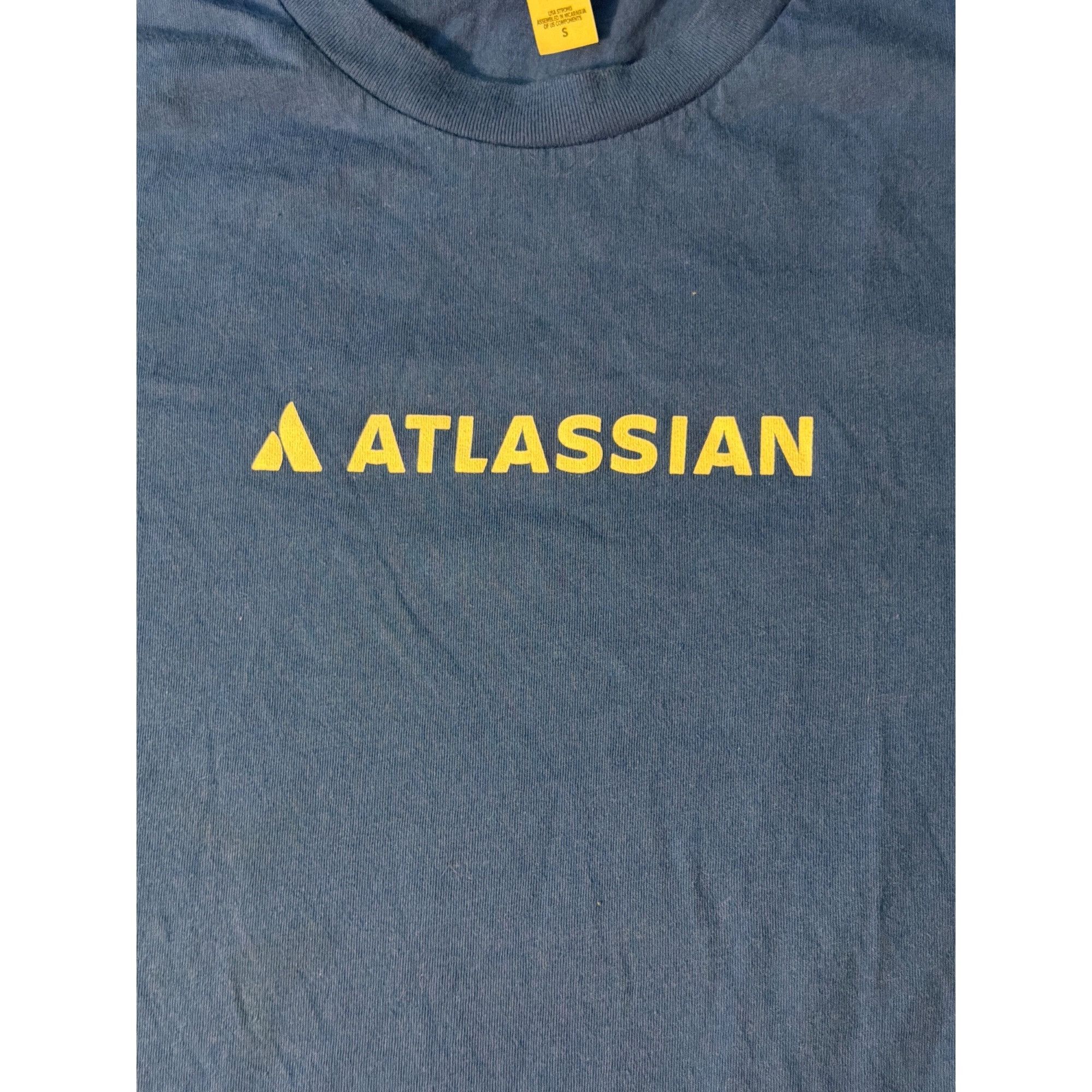 Other Atlassian Logo Blue Bella Canvas T Shirt Front Spellout Shor Size US S / EU 44-46 / 1 - 2 Thumbnail