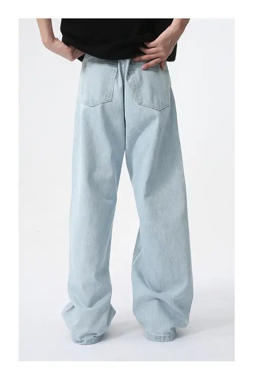 Other Japanese light-colored simple straight loose casual jeans Size US 32 / EU 48 - 5 Thumbnail