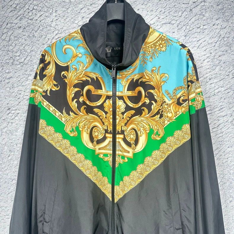 Versace Versace Baroque gold ear panel Medusa zippered jacket Size US L / EU 52-54 / 3 - 3 Thumbnail