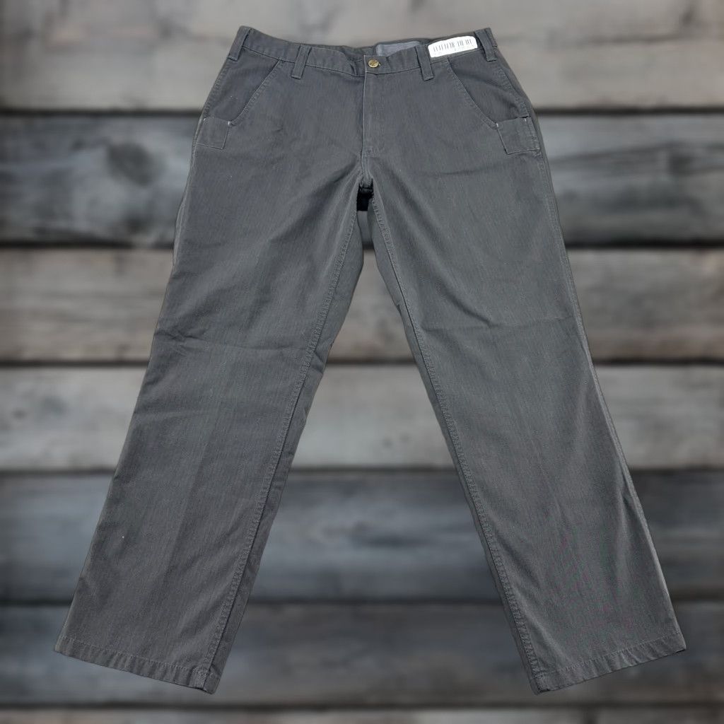 Carhartt Carhartt Pants Mens 34x30 Gray Carpenter Relaxed Straight Ripstop Workwear Size US 34 / EU 50 - 1 Thumbnail