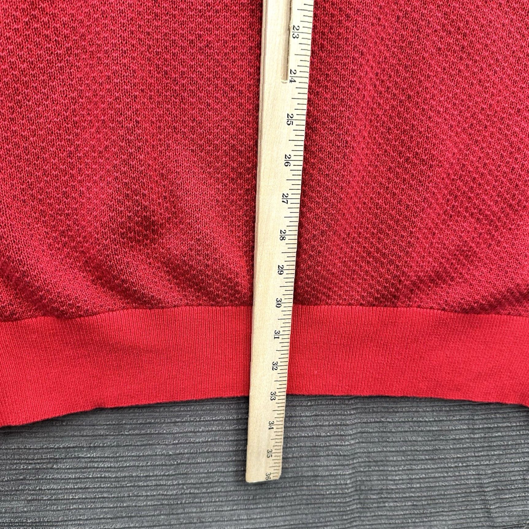 Tommy Hilfiger Tommy Hilfiger Sweater Mens 2XL Red Cotton Long Sleeve 1/4 Zip Mock Neck Preppy Pullover Knit Size US XXL / EU 58 / 5 - 7 Thumbnail