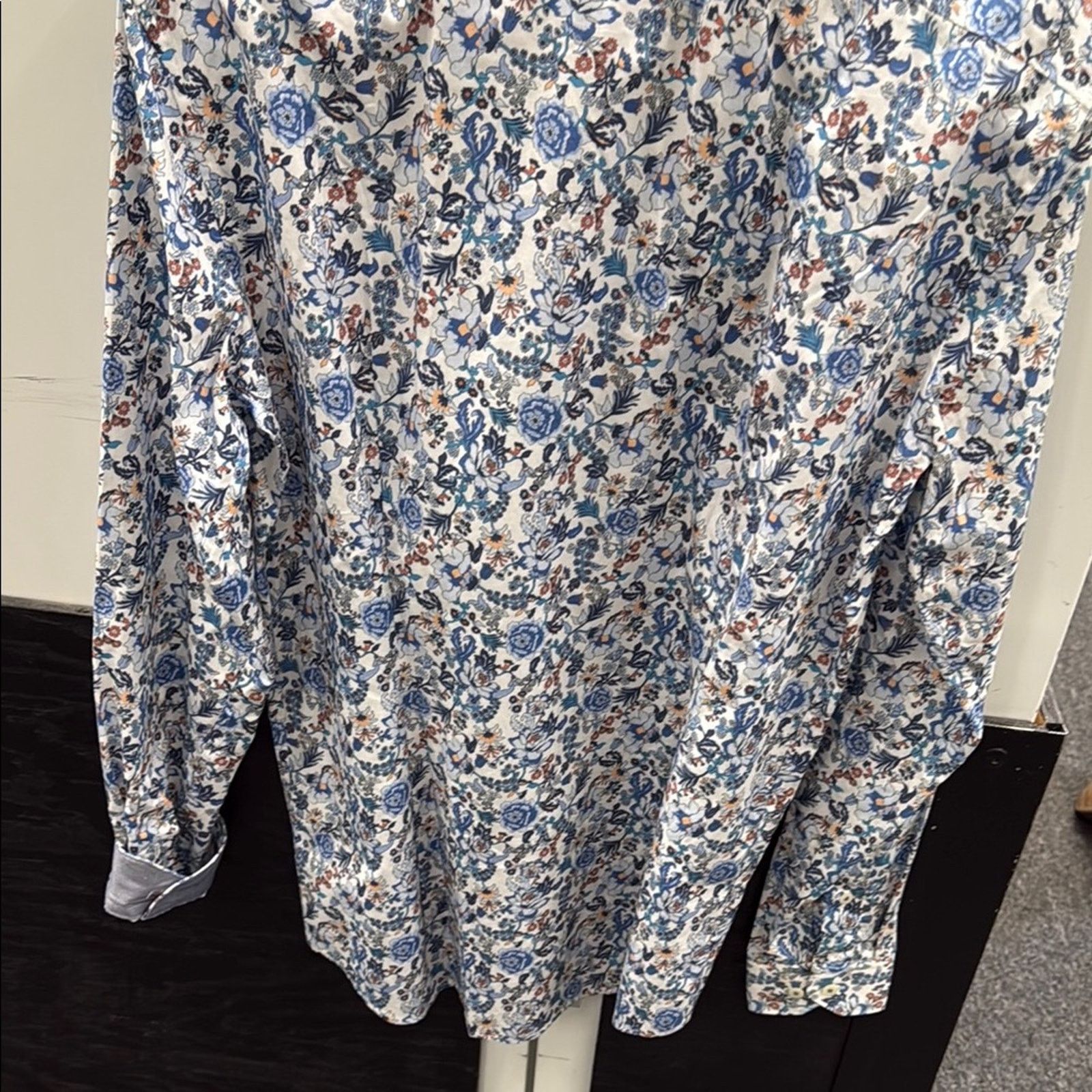 Other NWT Van Laack Mens Blue White Floral Shirt Size 15.5 40 Size US M / EU 48-50 / 2 - 6 Thumbnail