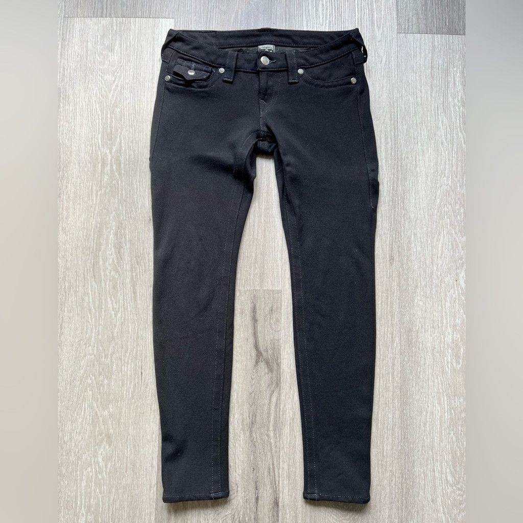True Religion True Religion Black Skinny Pants Jeans Size 26" / US 2 / IT 38 - 1 Thumbnail