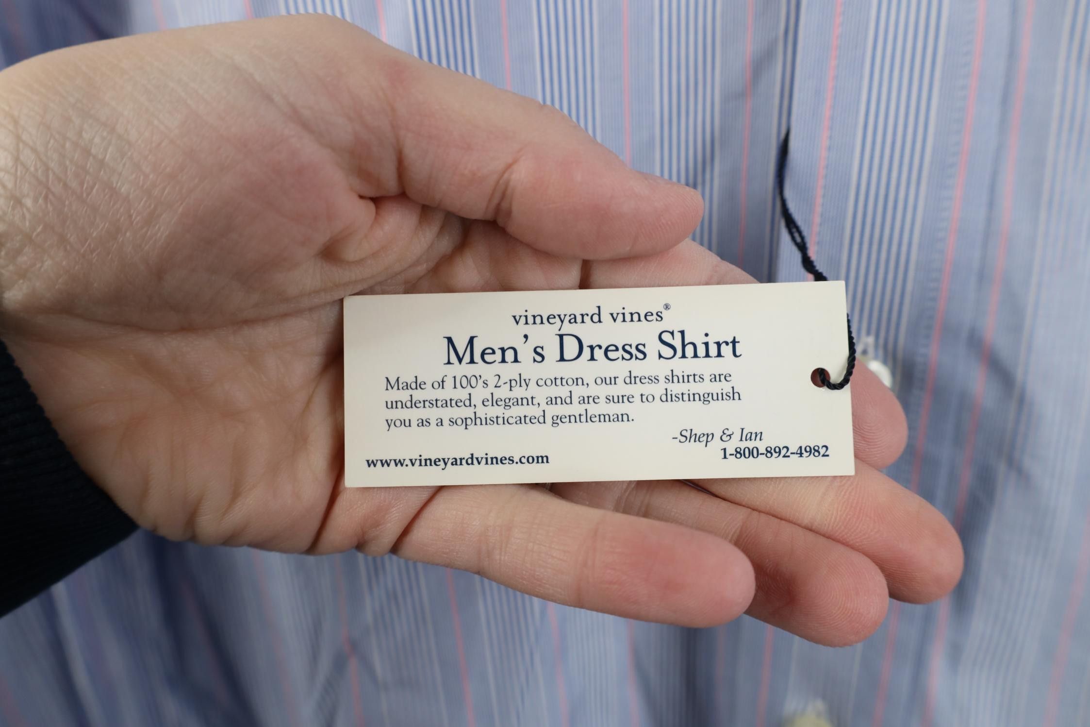 Vineyard Vines New Vineyard Vines Striped French Cuff Collared Button Shirt Size US M / EU 48-50 / 2 - 5 Thumbnail