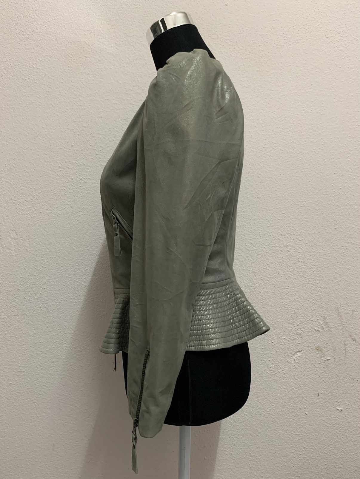 Japanese Brand FLAMMEUM Metalic Leather Jacket Size S / US 4 / IT 40 - 6 Thumbnail
