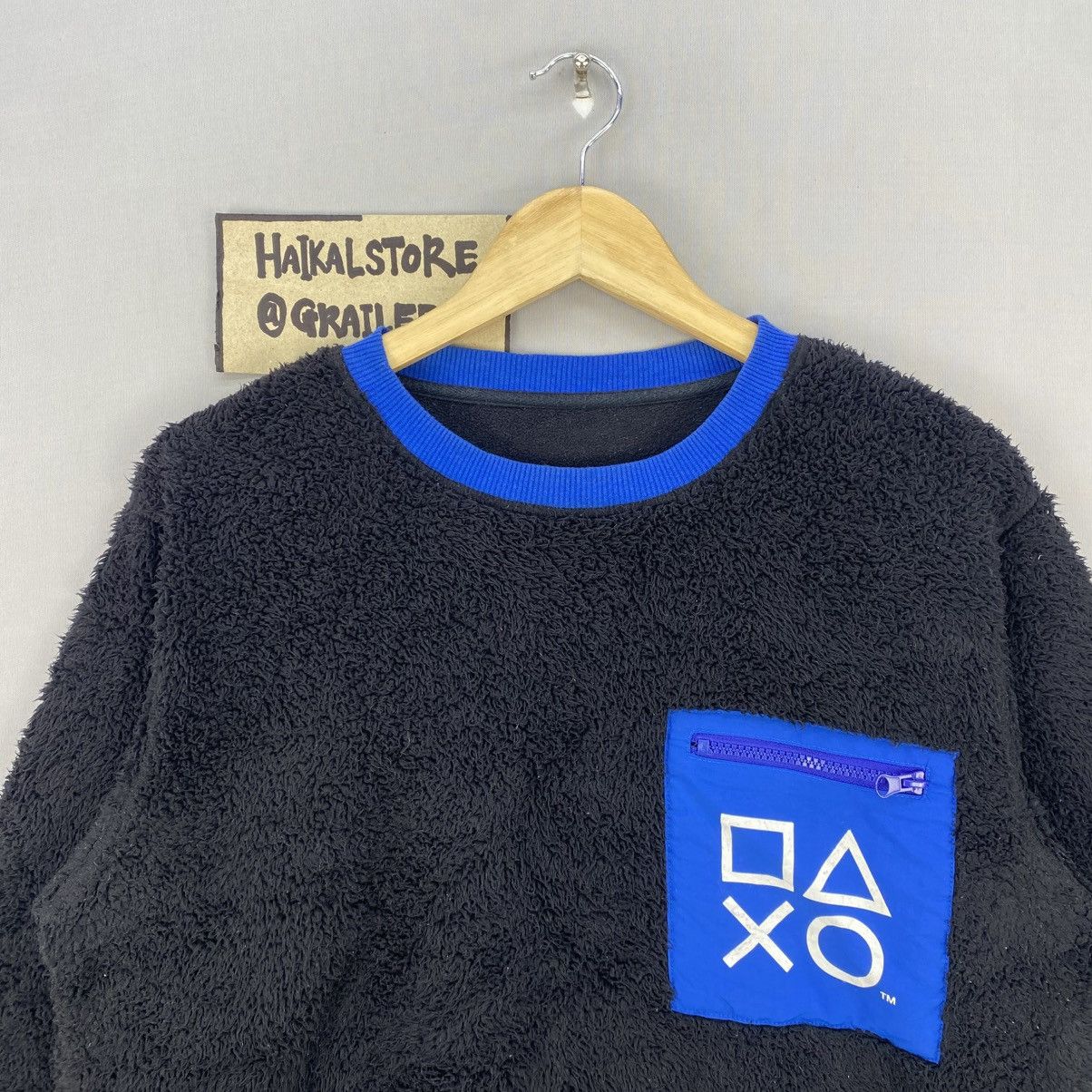 Japanese Brand Rare Item🔥Play station Embroidery Logo Fleece Sweetshirt Size US M / EU 48-50 / 2 - 7 Thumbnail