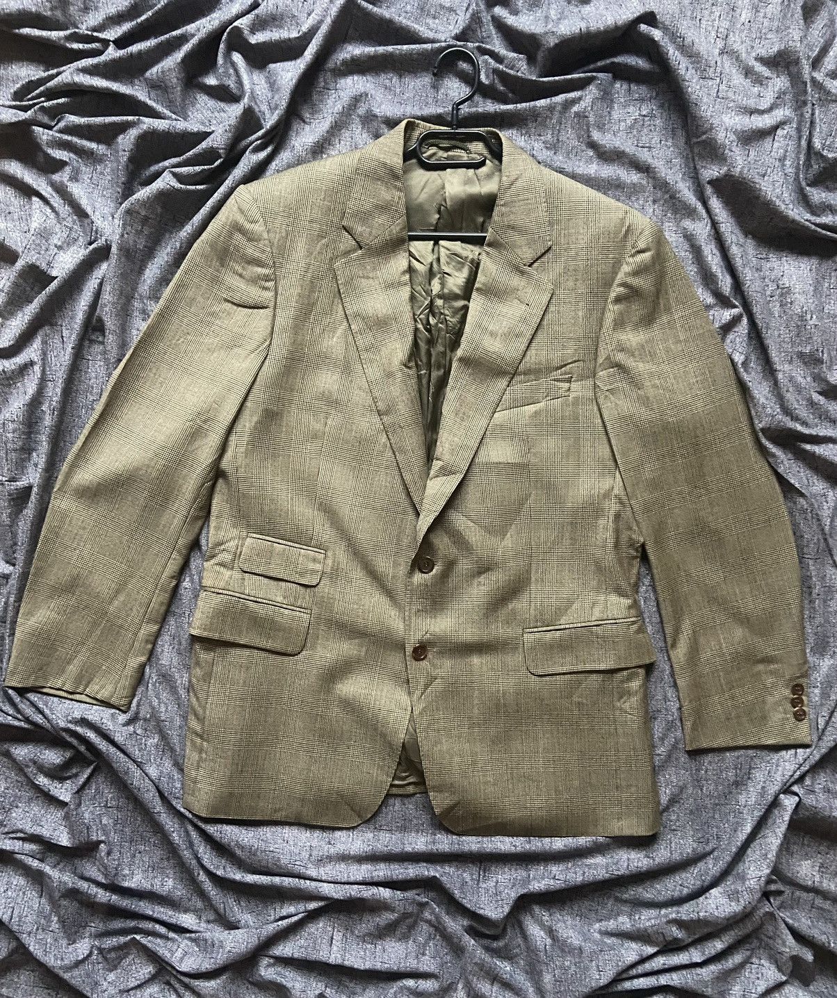 image of Burberry Blazer Burbeerry Luxury Vintage Classic !!!size:m-L in Gold Leaf, Men's (Size 52S)