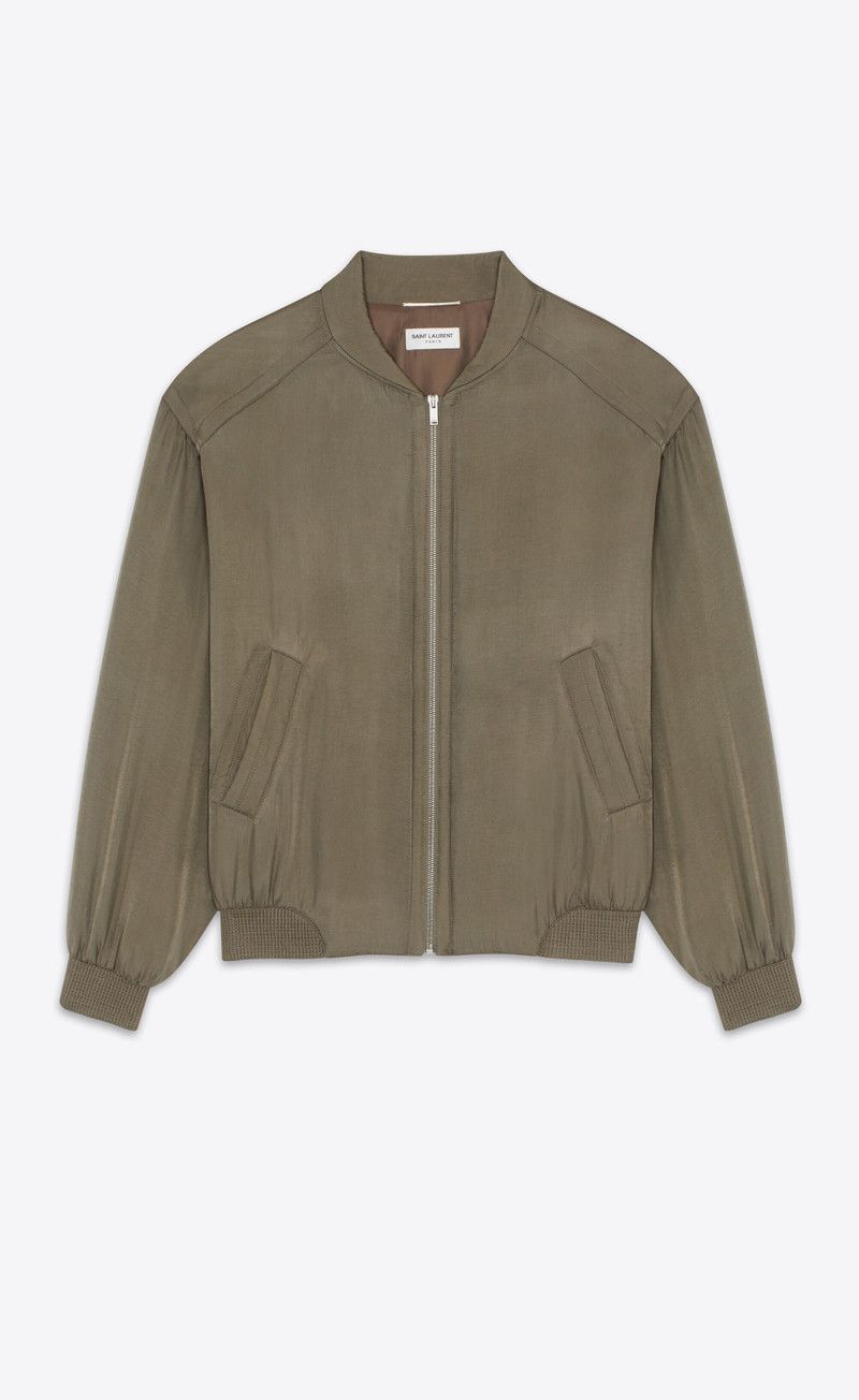 Saint Laurent Paris teddy jacket in twill Size US XL / EU 56 / 4 - 1 Preview