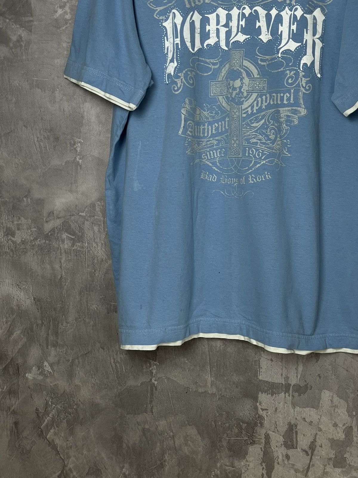 Other Crazy Y2K MMA Style Affliction Overlogo Cross Punk T Shirt Size US L / EU 52-54 / 3 - 5 Thumbnail