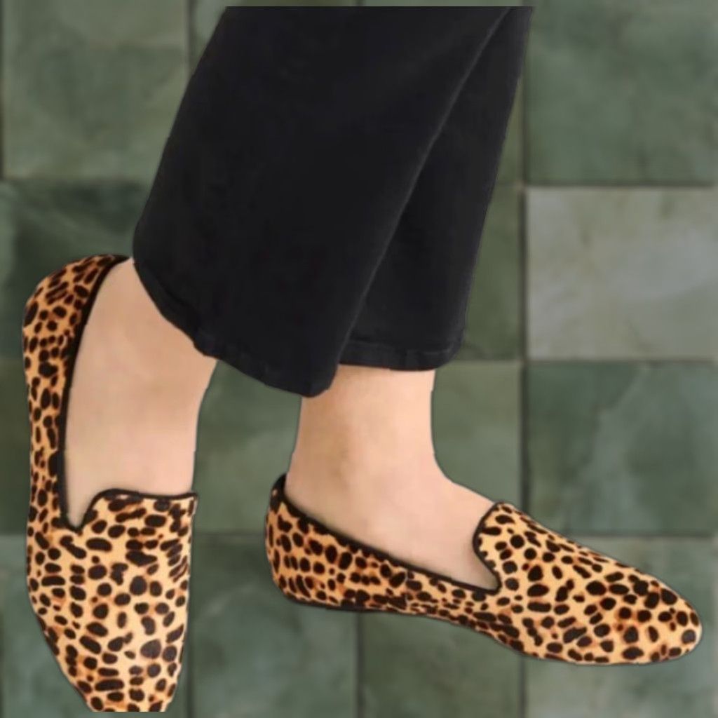 Vintage Birdies Starling Calf Hair Cheetah Print Flat Loafers Women's Size 10.5 Size US 8.5 / IT 38.5 - 1 Thumbnail