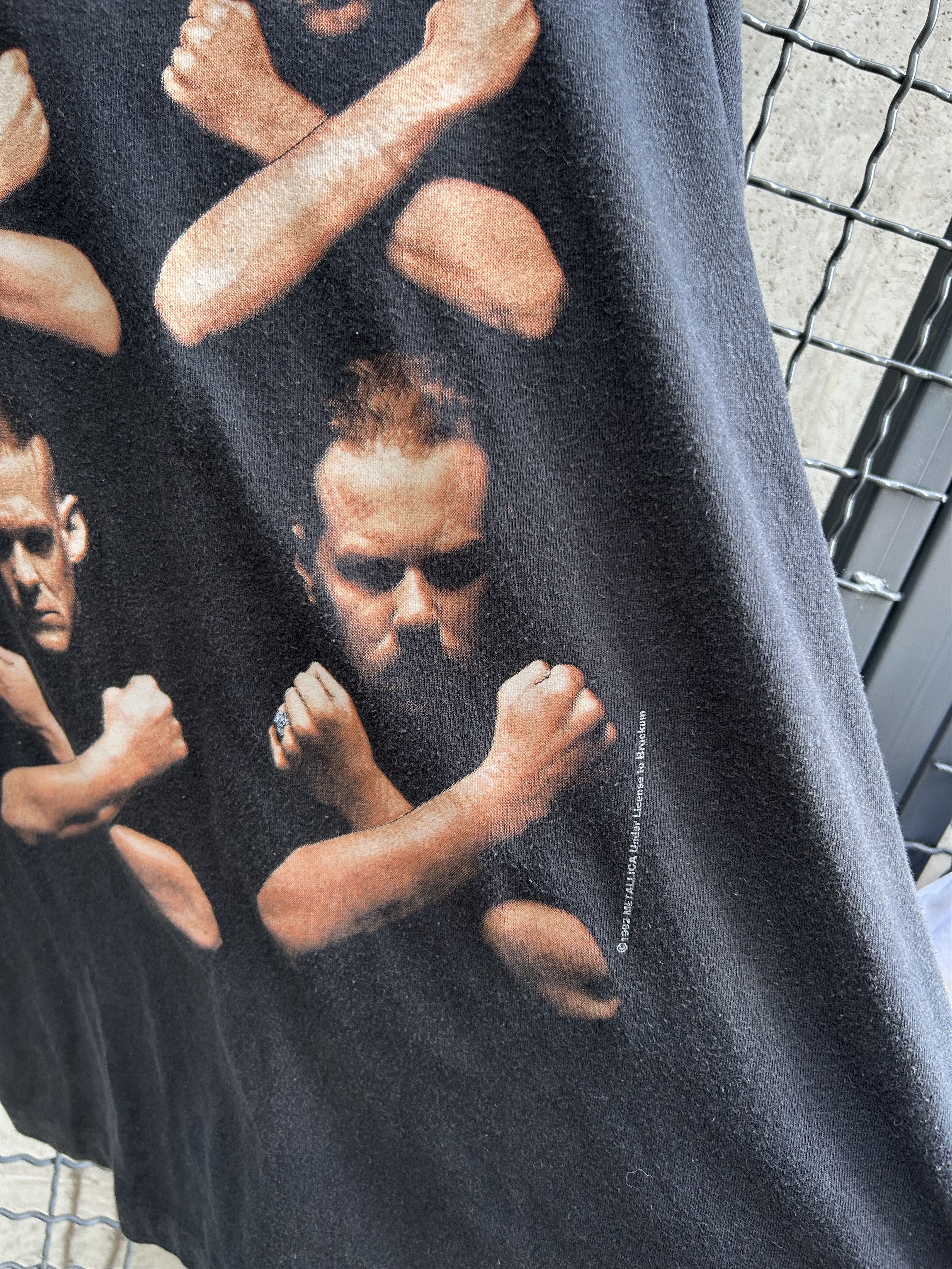 Band Tees × Vintage Vintage 1992 Metallica Birth School Rock Band T-shirt Size US XL / EU 56 / 4 - 7 Thumbnail