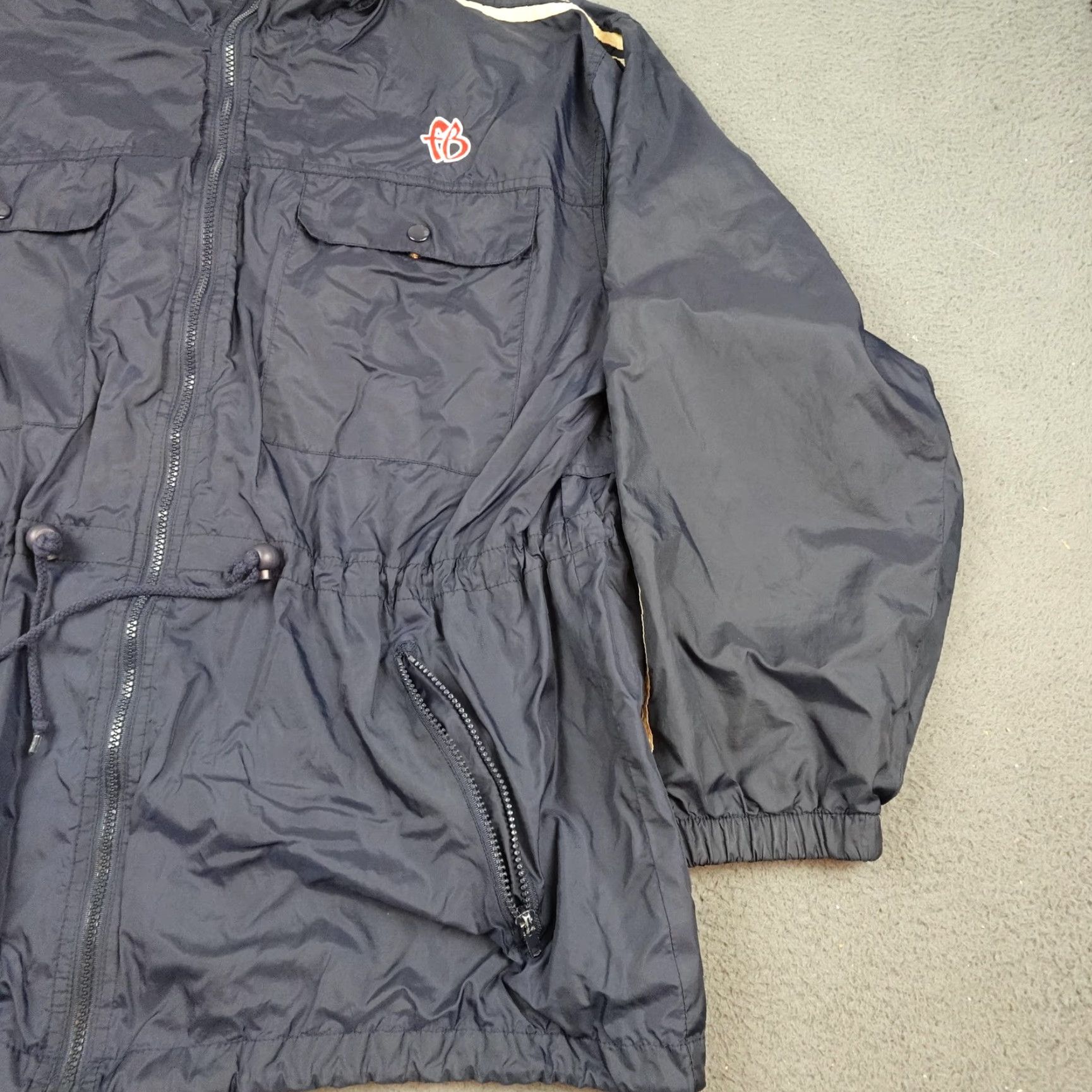 Fubu VINTAGE FUBU Jacket Mens L Blue Windbreaker 90s Streetwear FB Logo Zip Front Pockets Embroidered Size US L / EU 52-54 / 3 - 2 Thumbnail