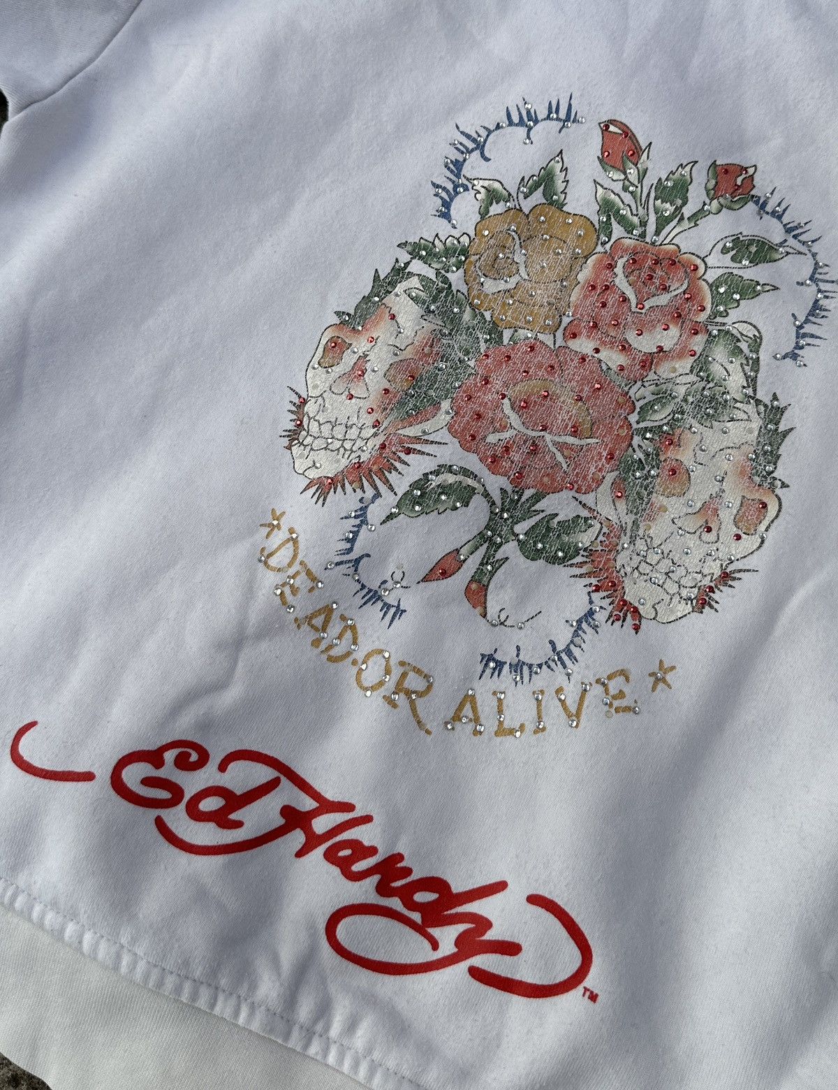 Christian Audigier × Ed Hardy Y2K Vintage Ed Hardy hoodie avant garden logo Streetwear VTg Size XL / US 12-14 / IT 48-50 - 7 Thumbnail