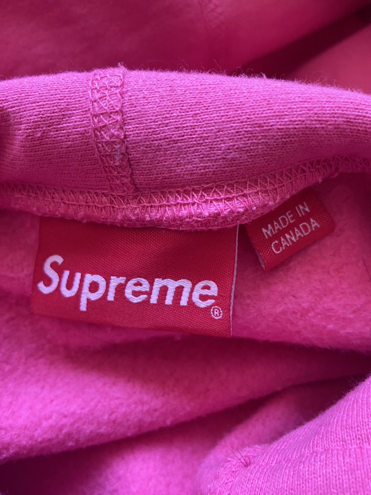 Supreme FW17 Magenta Lime Box Logo Hoodie Size US XL / EU 56 / 4 - 5 Thumbnail