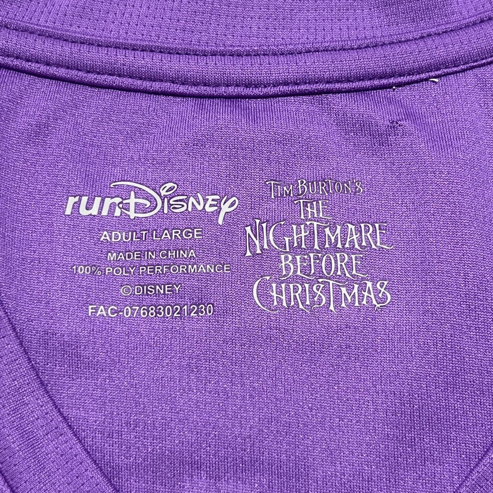 Disney Run Disney Wine & Dine 10K Nightmare Before Christmas Tee Size US L / EU 52-54 / 3 - 3 Thumbnail