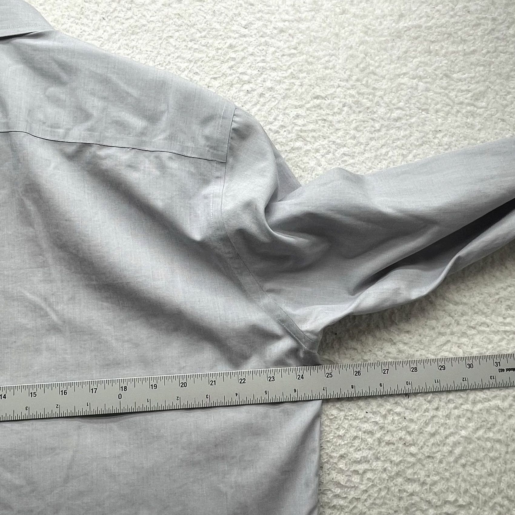 UNTUCKit UNTUCKit Shirt Mens XL Gray Cotton Contrast Stitch Preppy Button-Up, Classic, 1/2 Size US XL / EU 56 / 4 - 7 Thumbnail